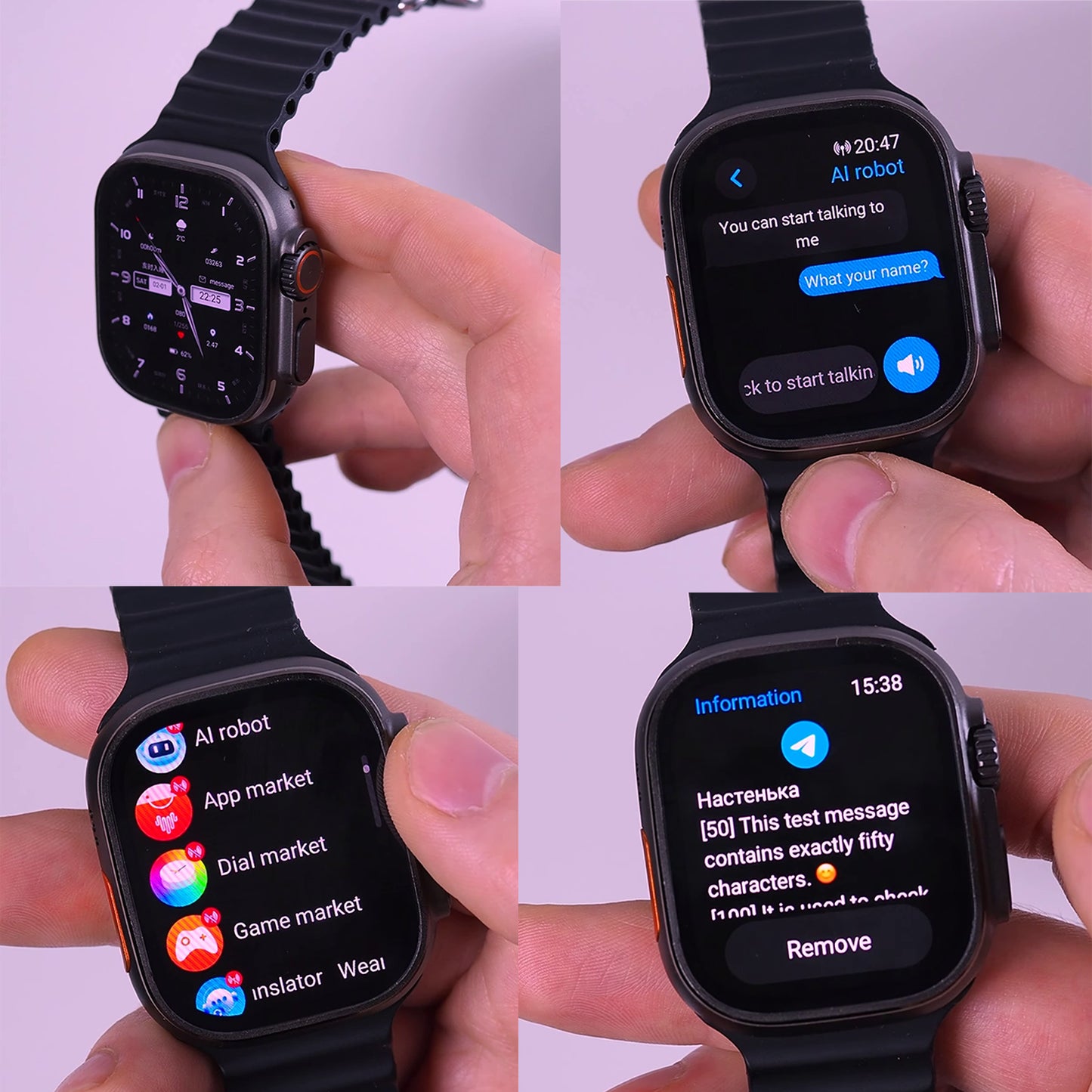 Smart Watches - HK10 ULTRA 3 MAX steel - Smartwatch Express