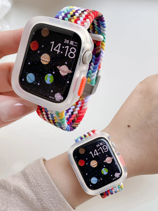 Smart Watches - Silicone Case + Nylon Braided Strap - Smartwatch Express