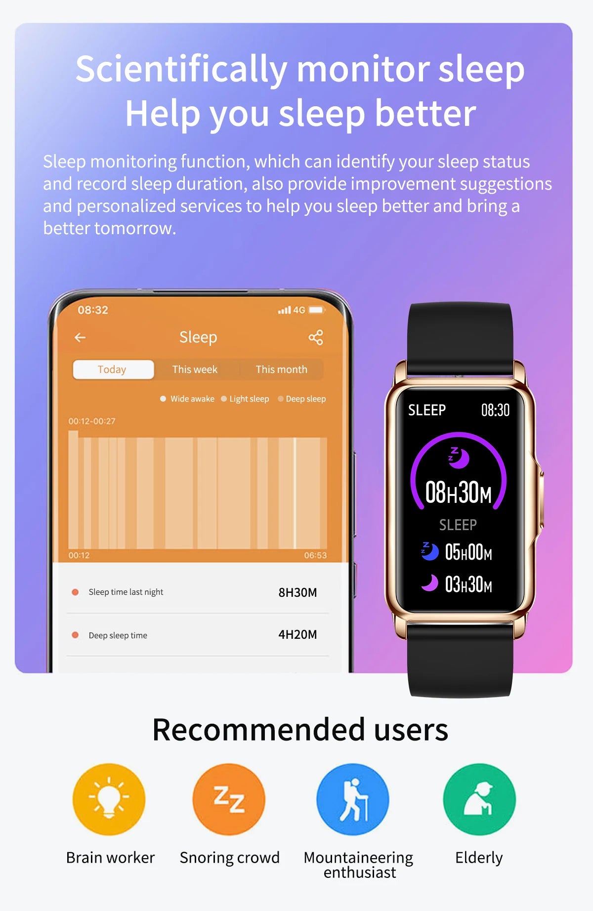 Smart Watches - Lige BW-451 steel - Smartwatch Express
