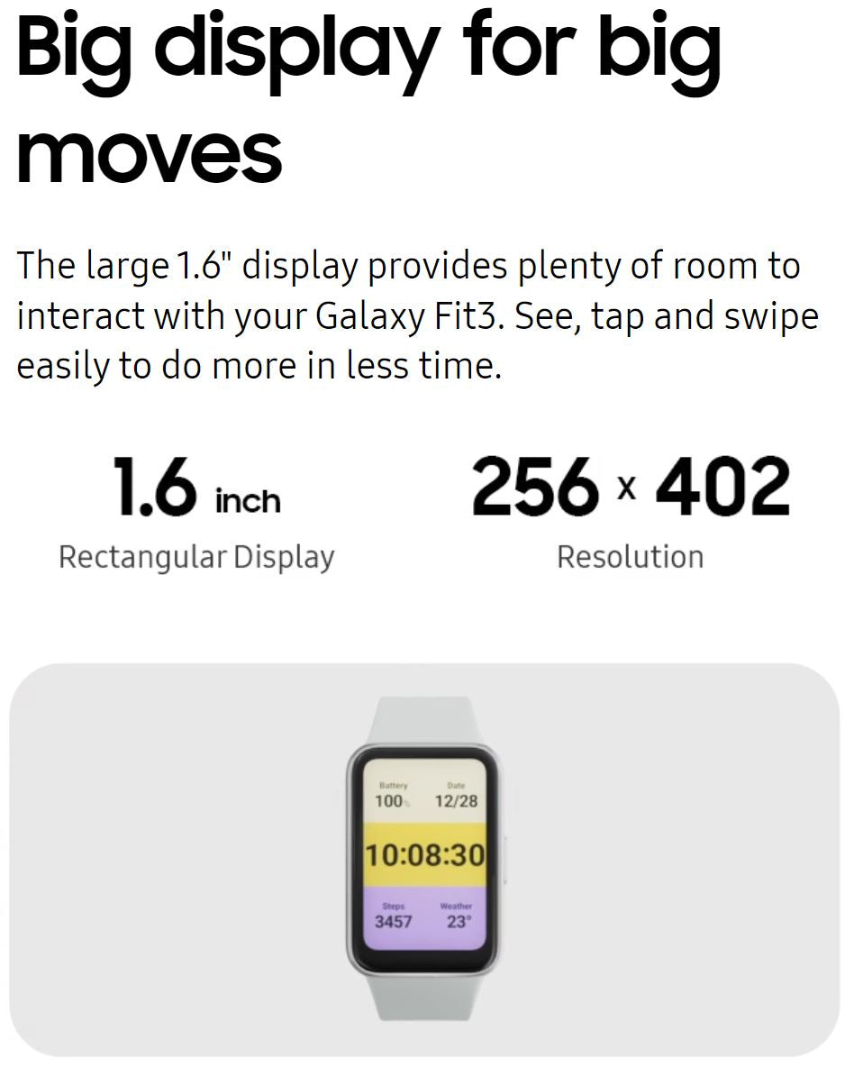 Smart Watches - ​​Samsung Galaxy Fit 3 - Smartwatch Express